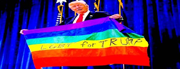 Trump lgbt flag