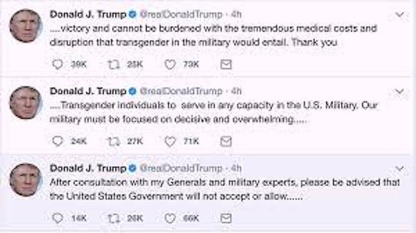 Trump trans tweet turd